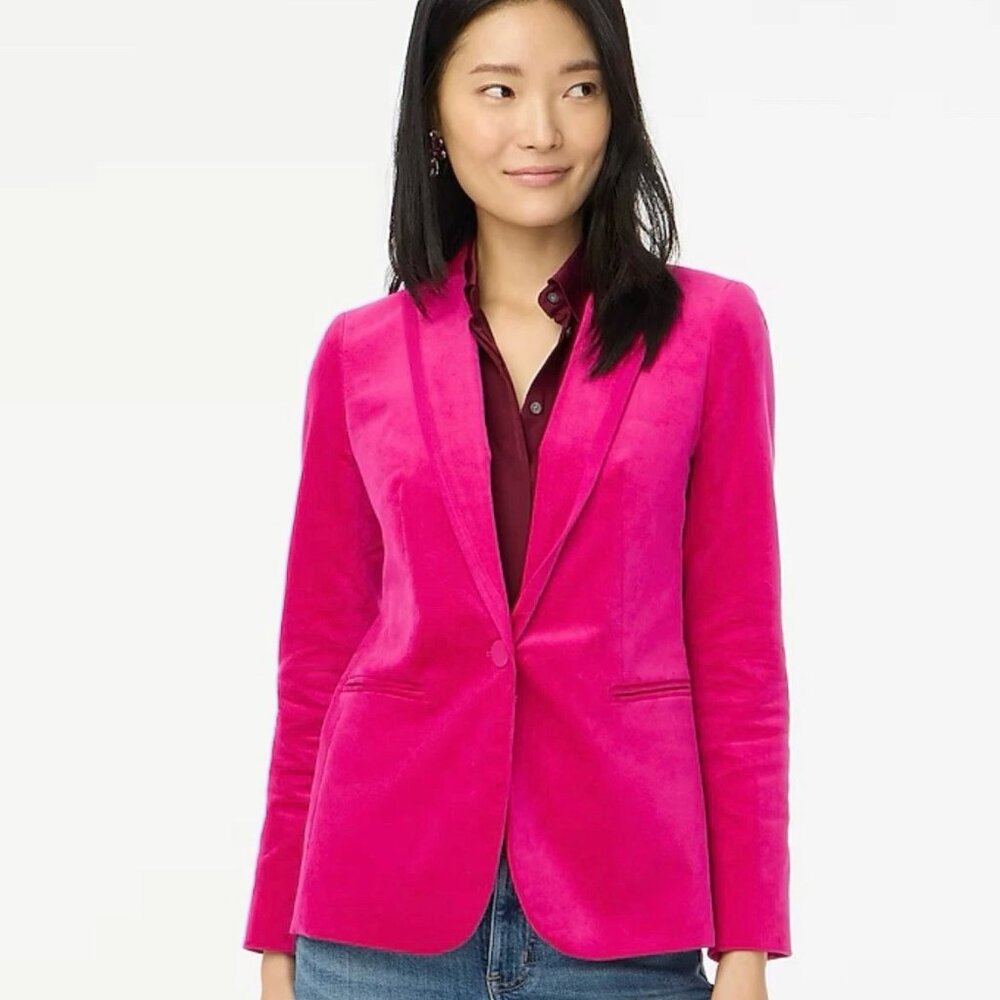 NWOT J. Crew Factory Women's Petite Fuchsia Blazer